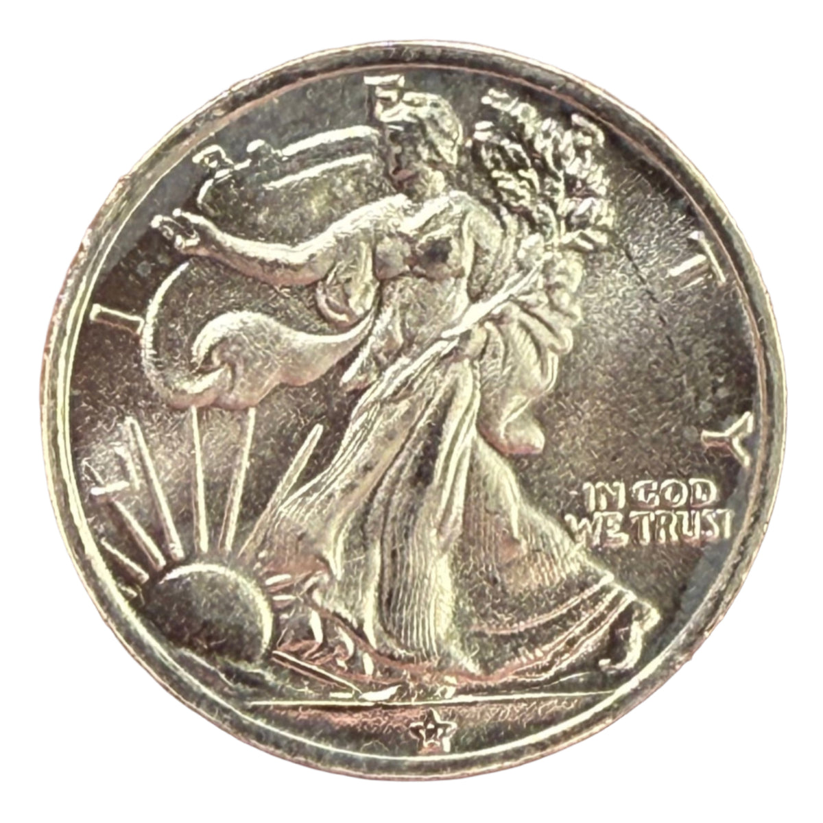 MINT ERROR Walking Liberty 1/10 oz Silver Round (Secondary)