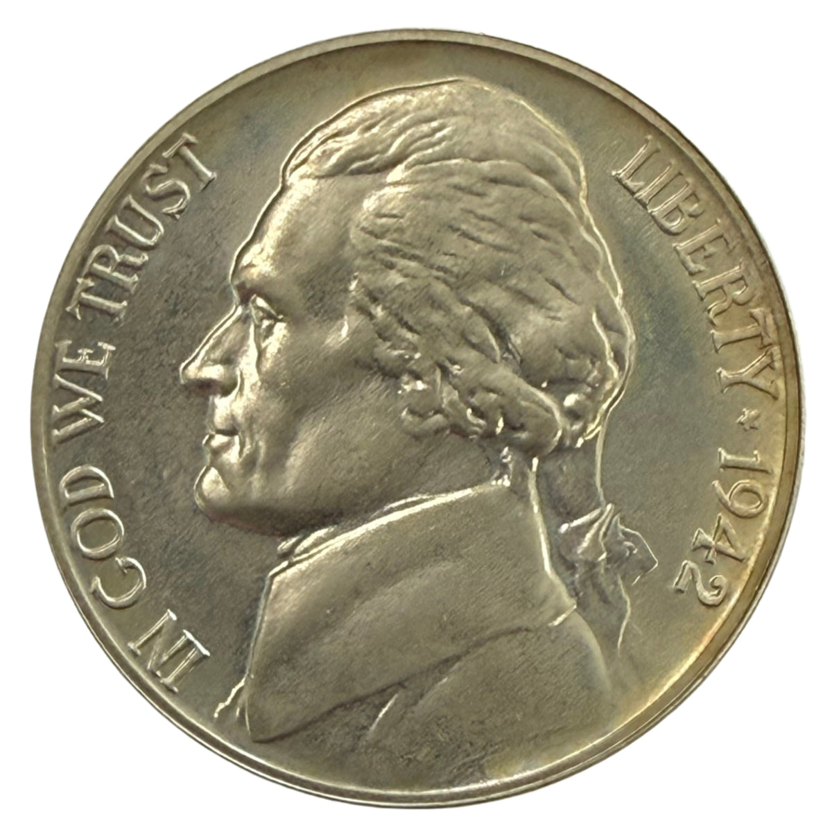 1942 Type 1 Jefferson Nickel Proof