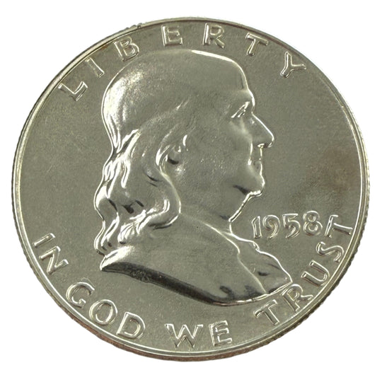 1958 Proof Franklin Half Dollar