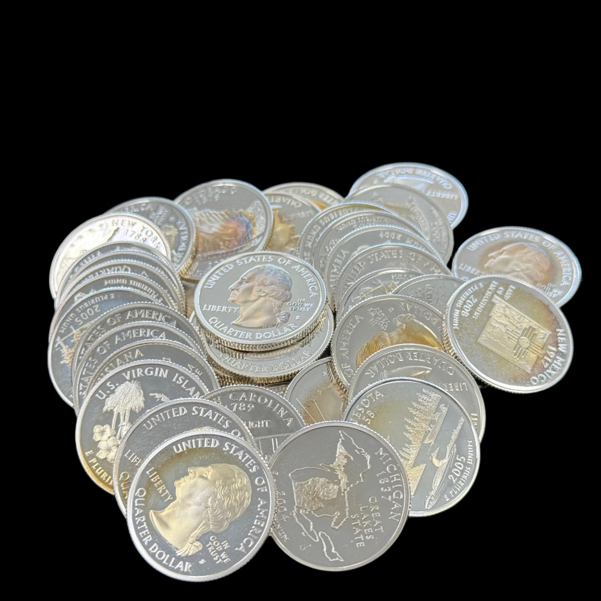 $10 FV Modern 90% Silver Quarters