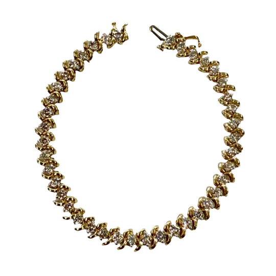 14k Gold & Diamond Tennis Bracelet