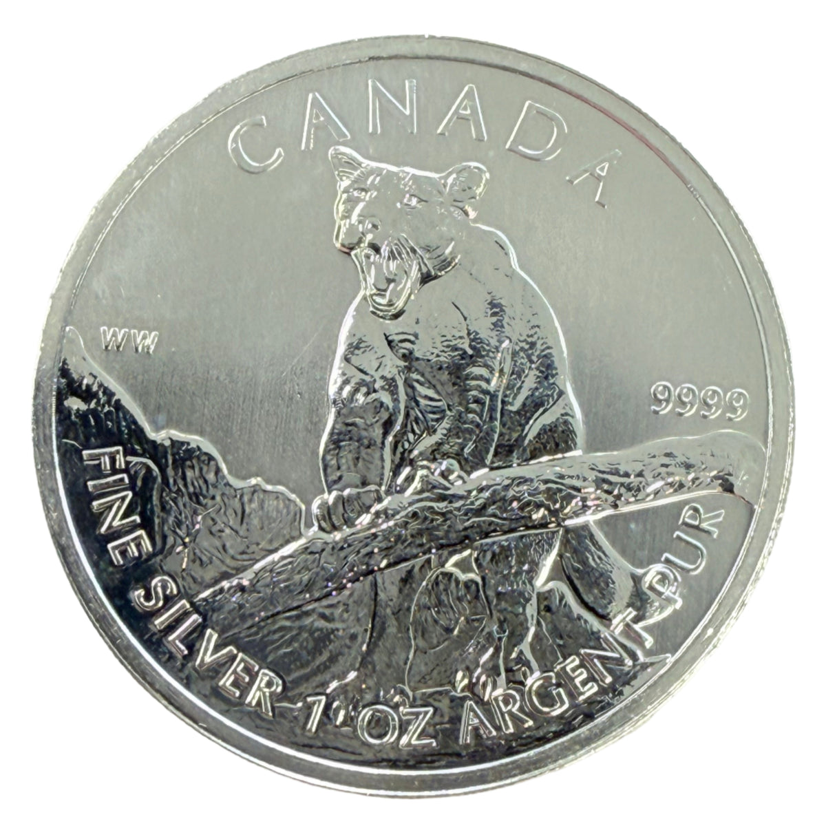 2012 Canada 1 oz Silver Cougar