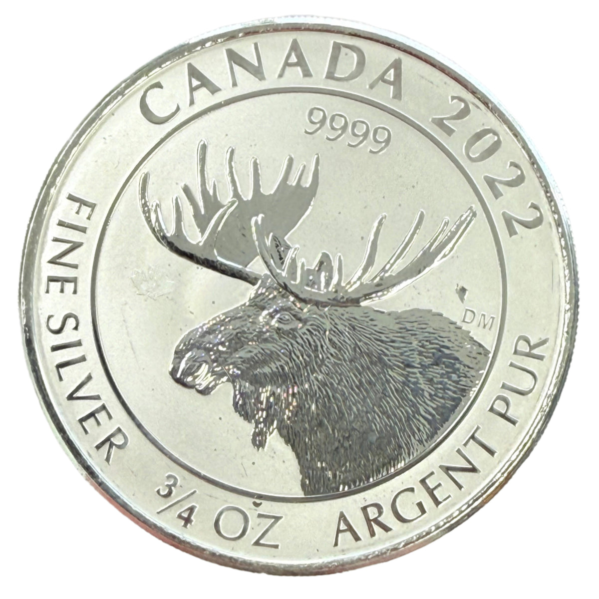 2022 Canada 3/4 oz Silver Moose