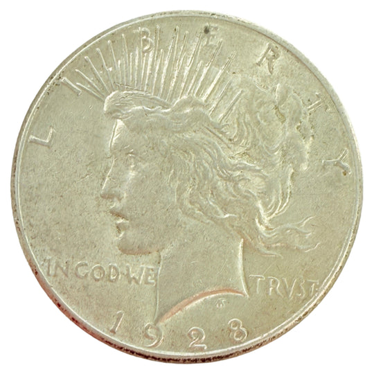 1928-S Peace Silver Dollar (XF Details)