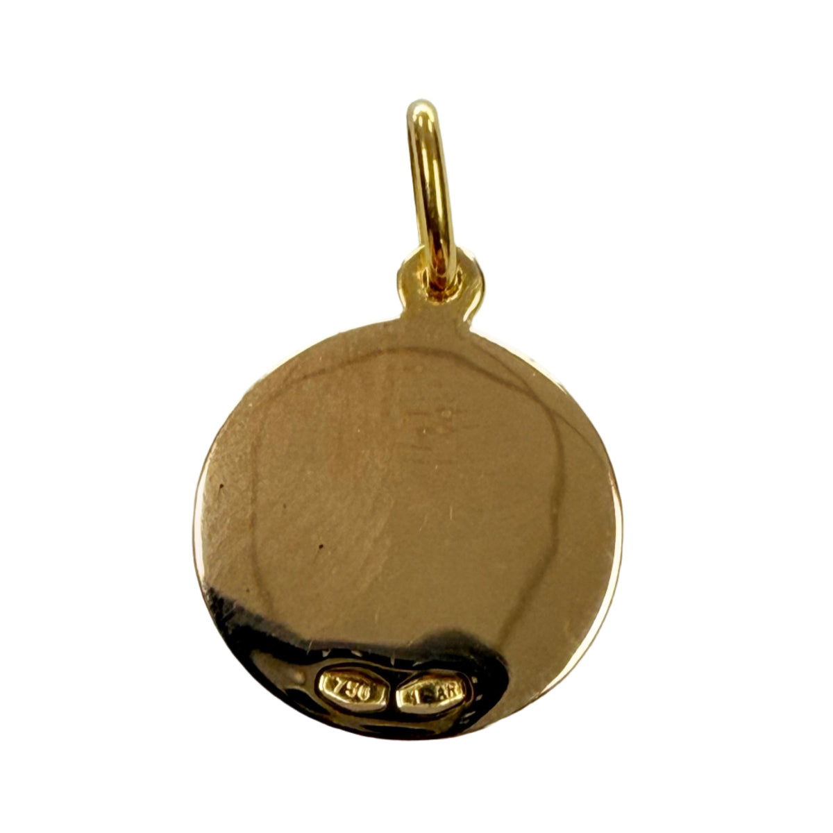 Vintage 18k Gold Our Lady of Grace Pendant