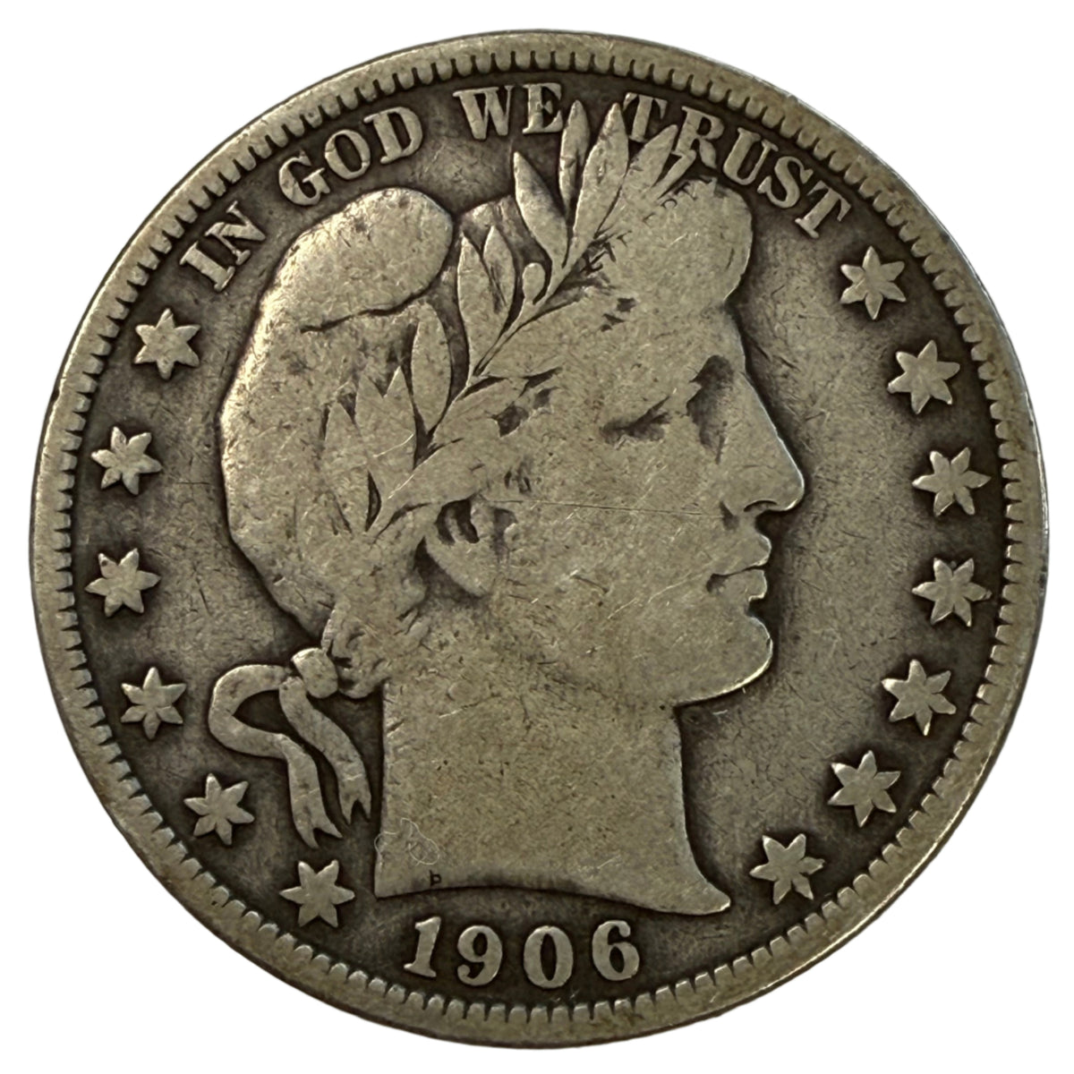 1906-S Barber Half Dollar (VG)