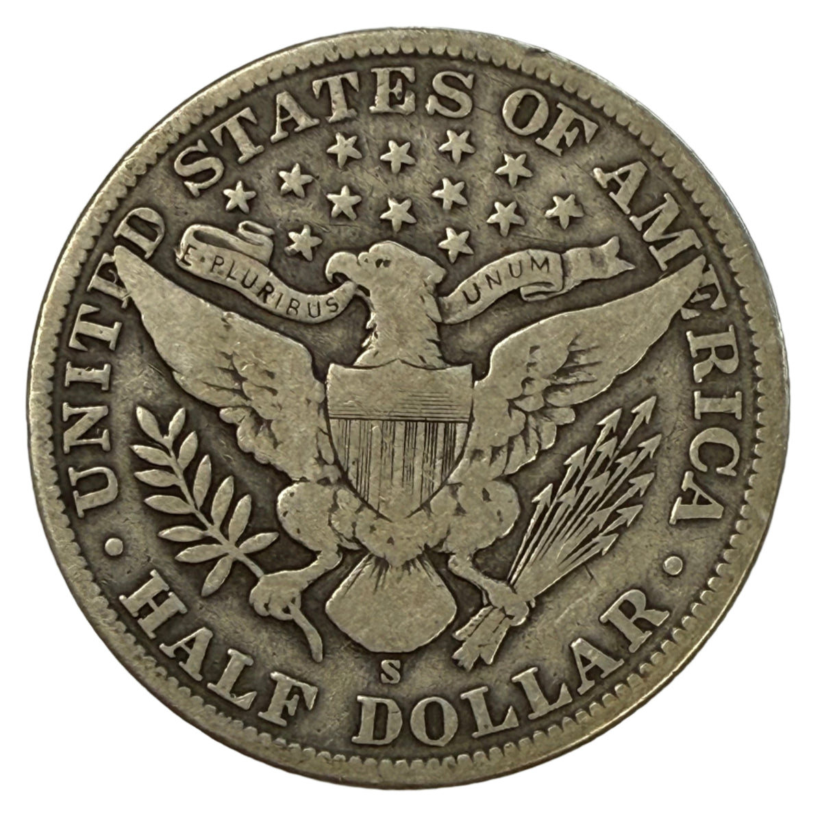 1906-S Barber Half Dollar (VG)