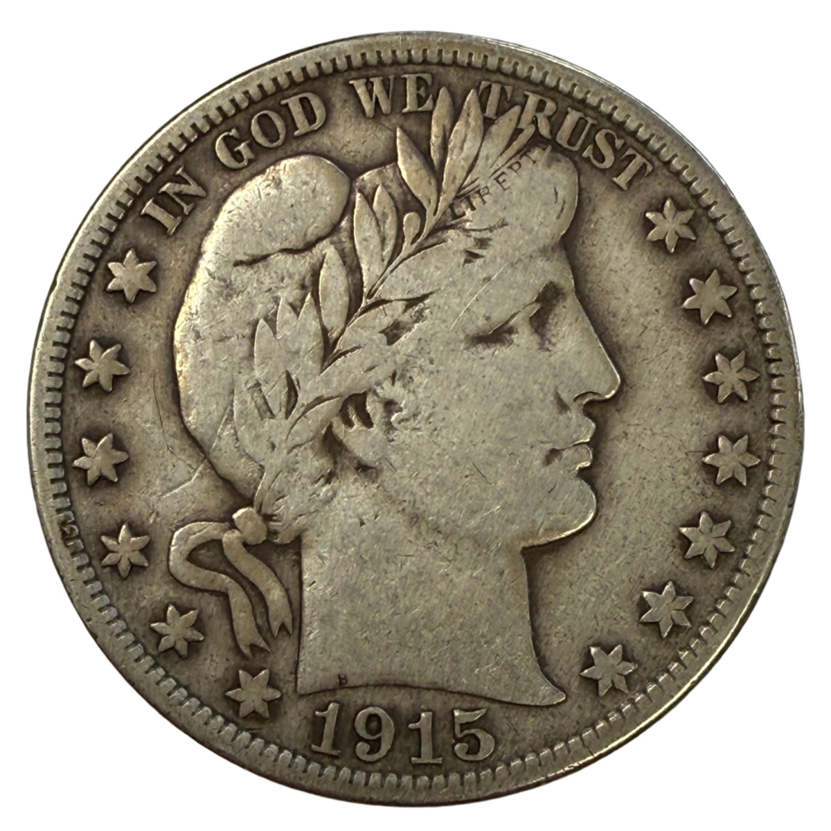 1915-D Barber Half Dollar (F)