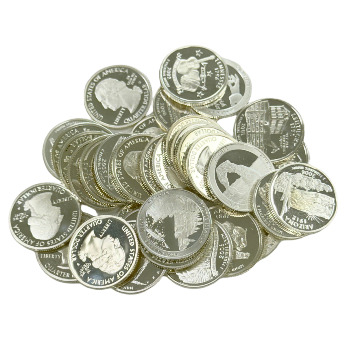 $8.75 FV Modern 90% Silver Quarters