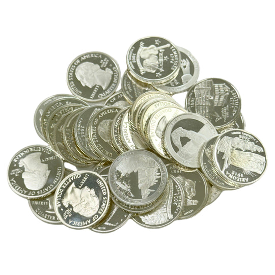 $8.75 FV Modern 90% Silver Quarters