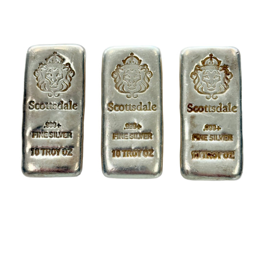 Scottsdale 10 oz Silver Chunky Cast Bar (Secondary Market)