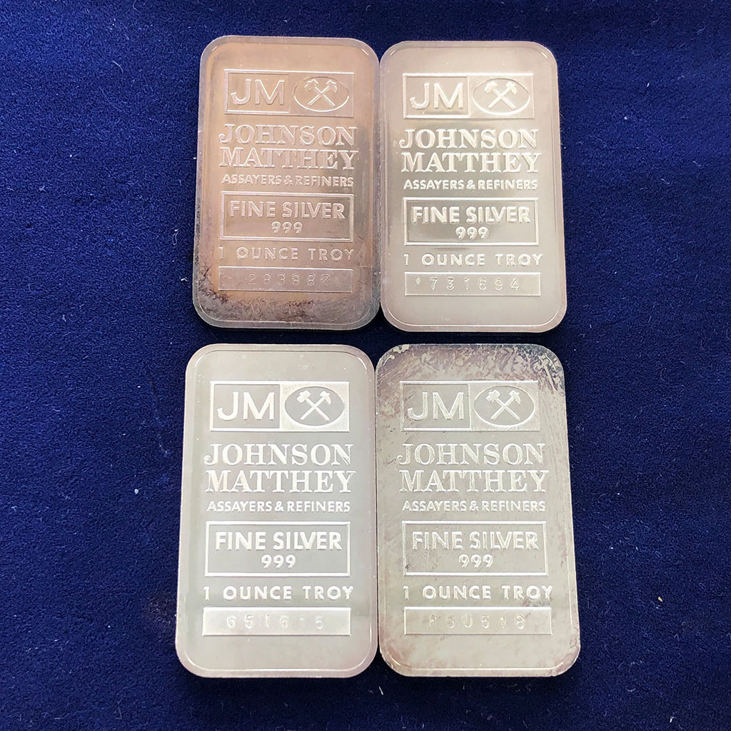Johnson Matthey 1 oz Silver Bar (Secondary Market) - Great Lakes Coin