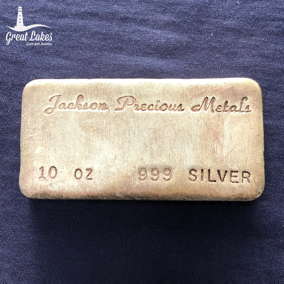 Vintage Jackson Precious Metals 10 oz Silver Bar