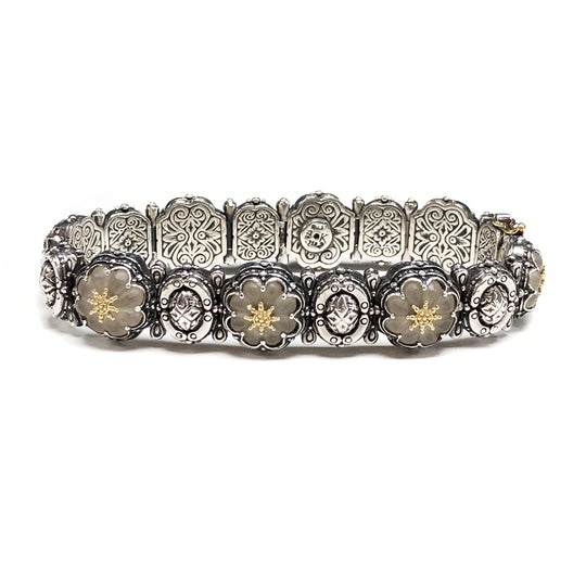 Konstantino Silver & 18k Floral Bracelet