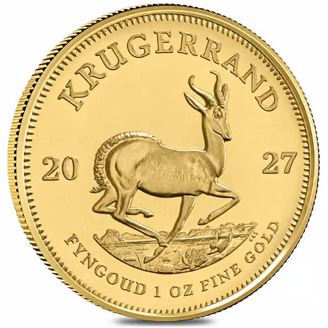 2027 South Africa 1 oz Gold Krugerrand (BU)