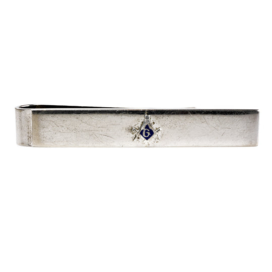 Masonic Silver Tie Clip