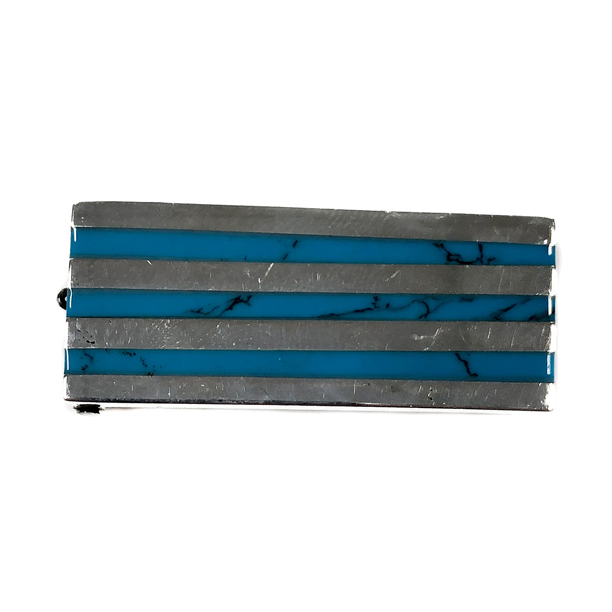 Silver & Turquoise Money Clip