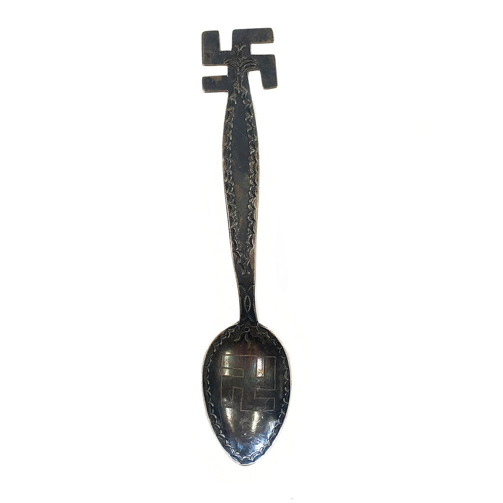 Navajo Swastika Sterling Silver Souvenir Spoon - Great Lakes Coin