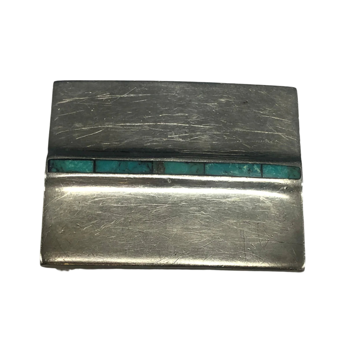 Turquoise Inlay Belt Buckle