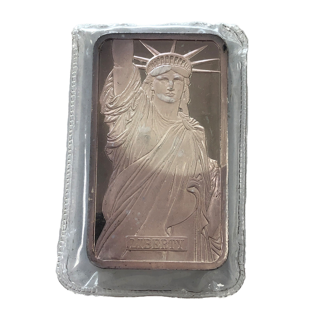 Vintage 1982 Johnson Matthey MTB 5 oz Statue of Liberty Silver Bar