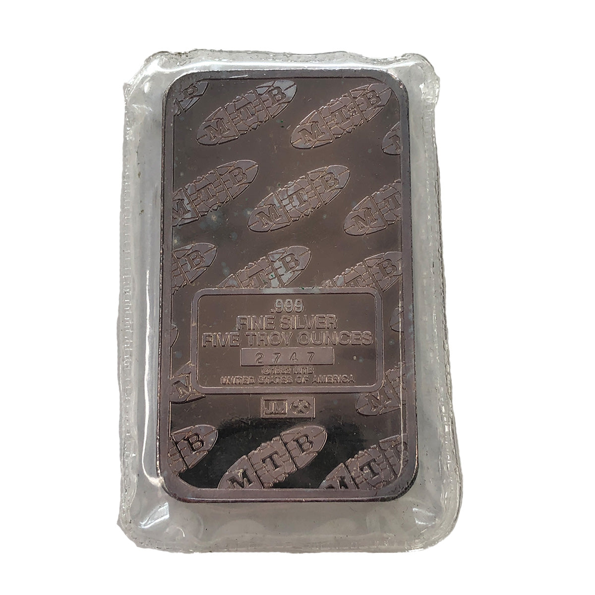Vintage 1982 Johnson Matthey MTB 5 oz Statue of Liberty Silver Bar