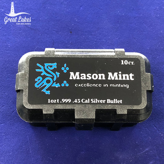 Mason Mint 1 oz Silver Bullet .45 Caliber ACP (Box)