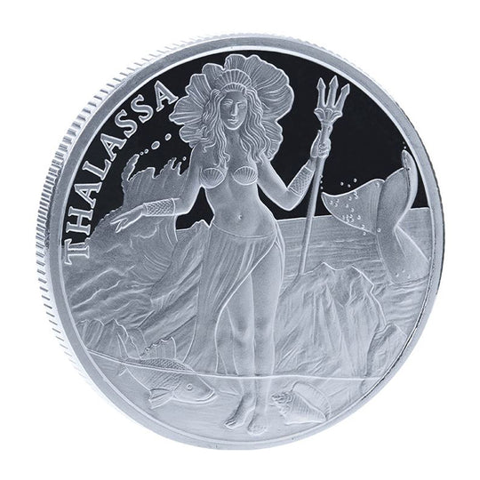 Mason Mint Trident 1 oz Silver Round Thalassa