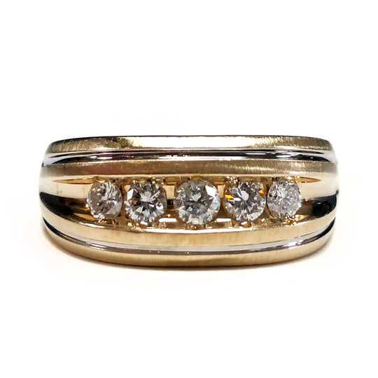 Men’s 14k Gold & Diamond Ring