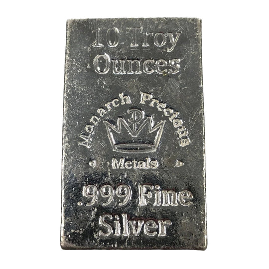 Monarch Precious Metals 10 oz Silver Bar (Secondary)