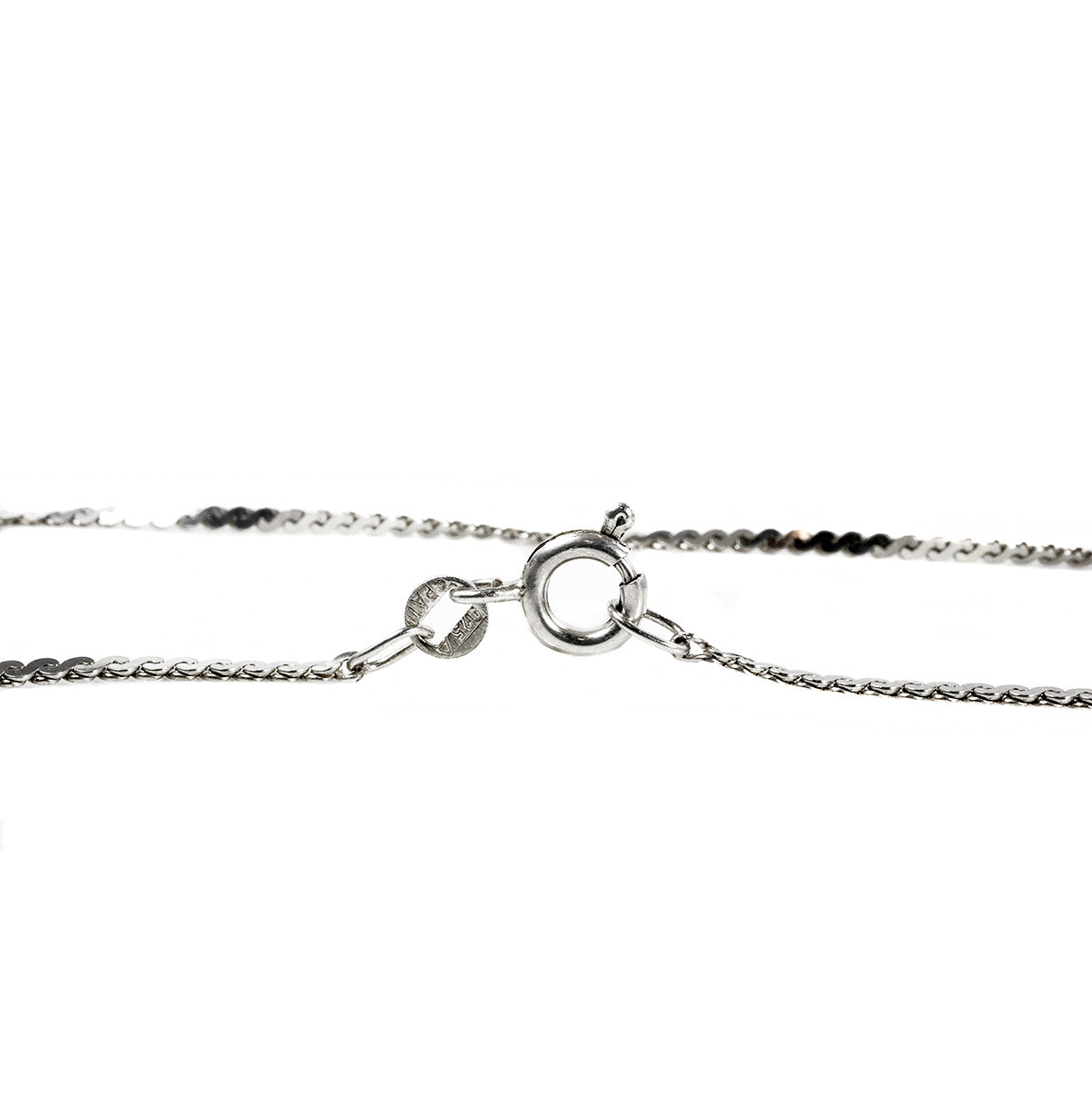 Silver Initial M Necklace