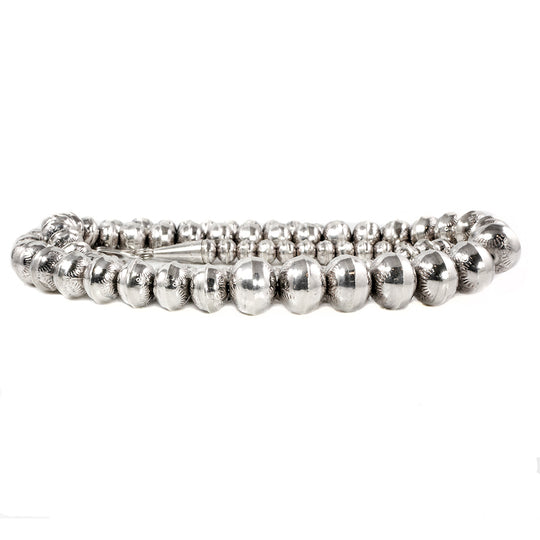 Navajo Silver Beaded Necklace