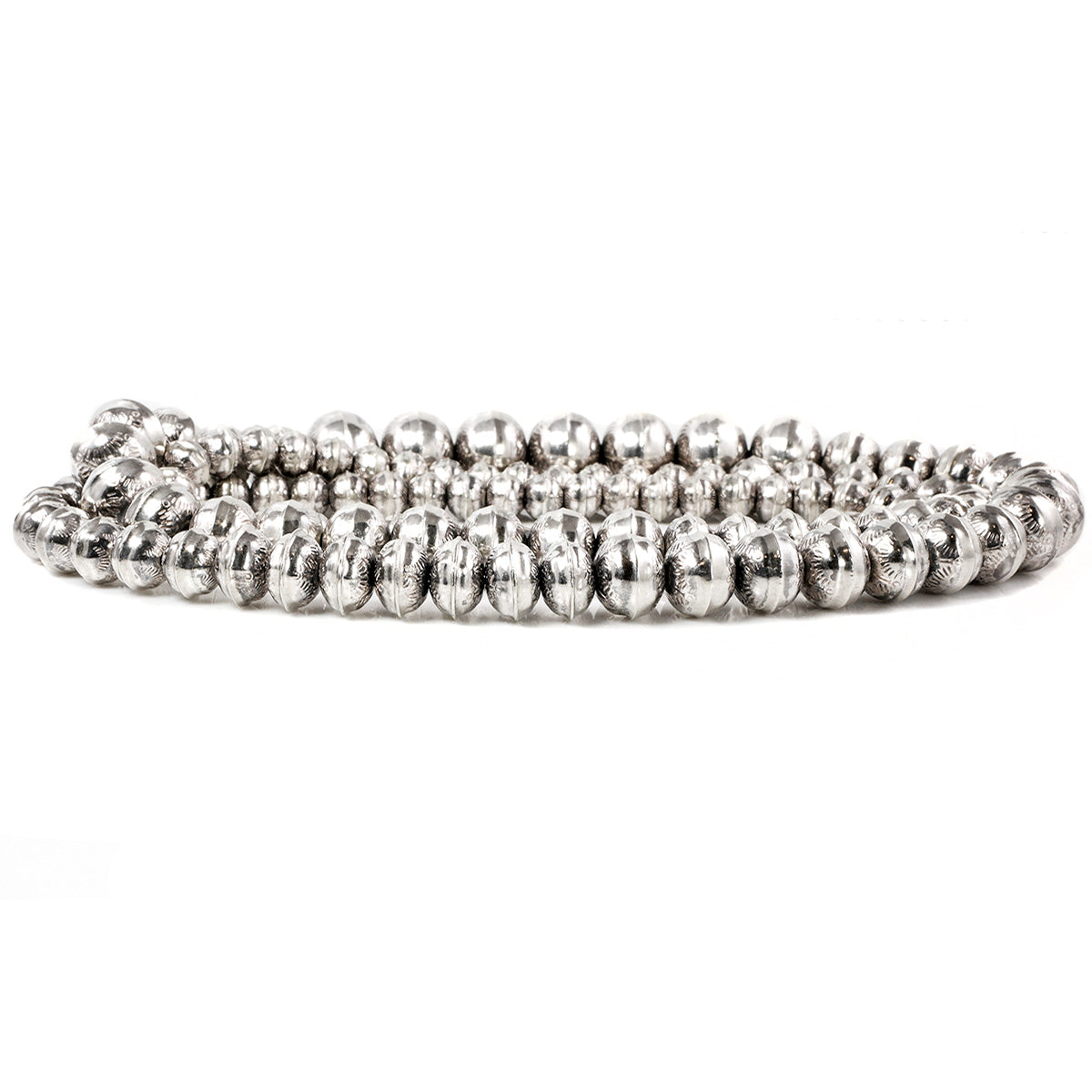 Navajo Silver Beaded Necklace