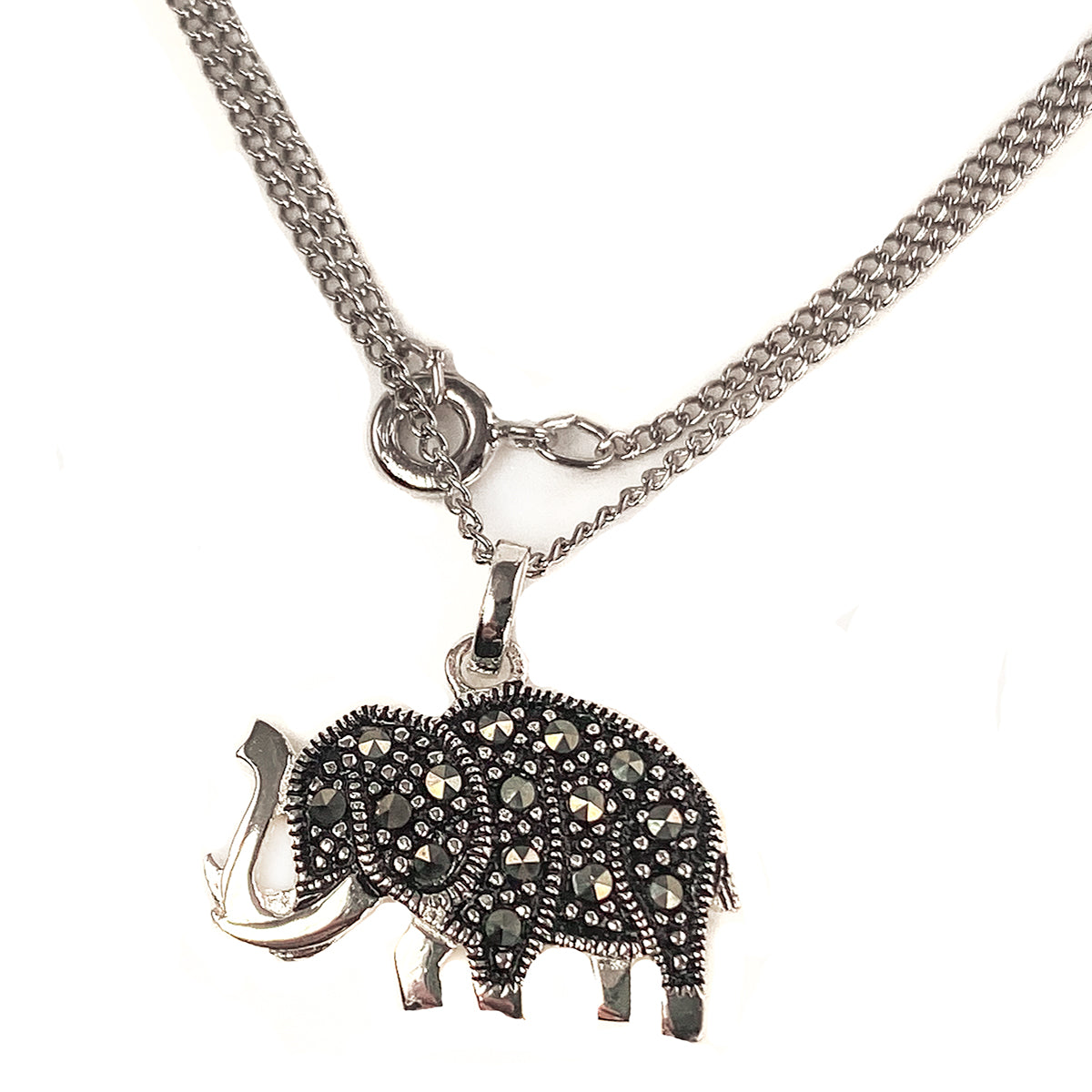 Silver Elephant Necklace