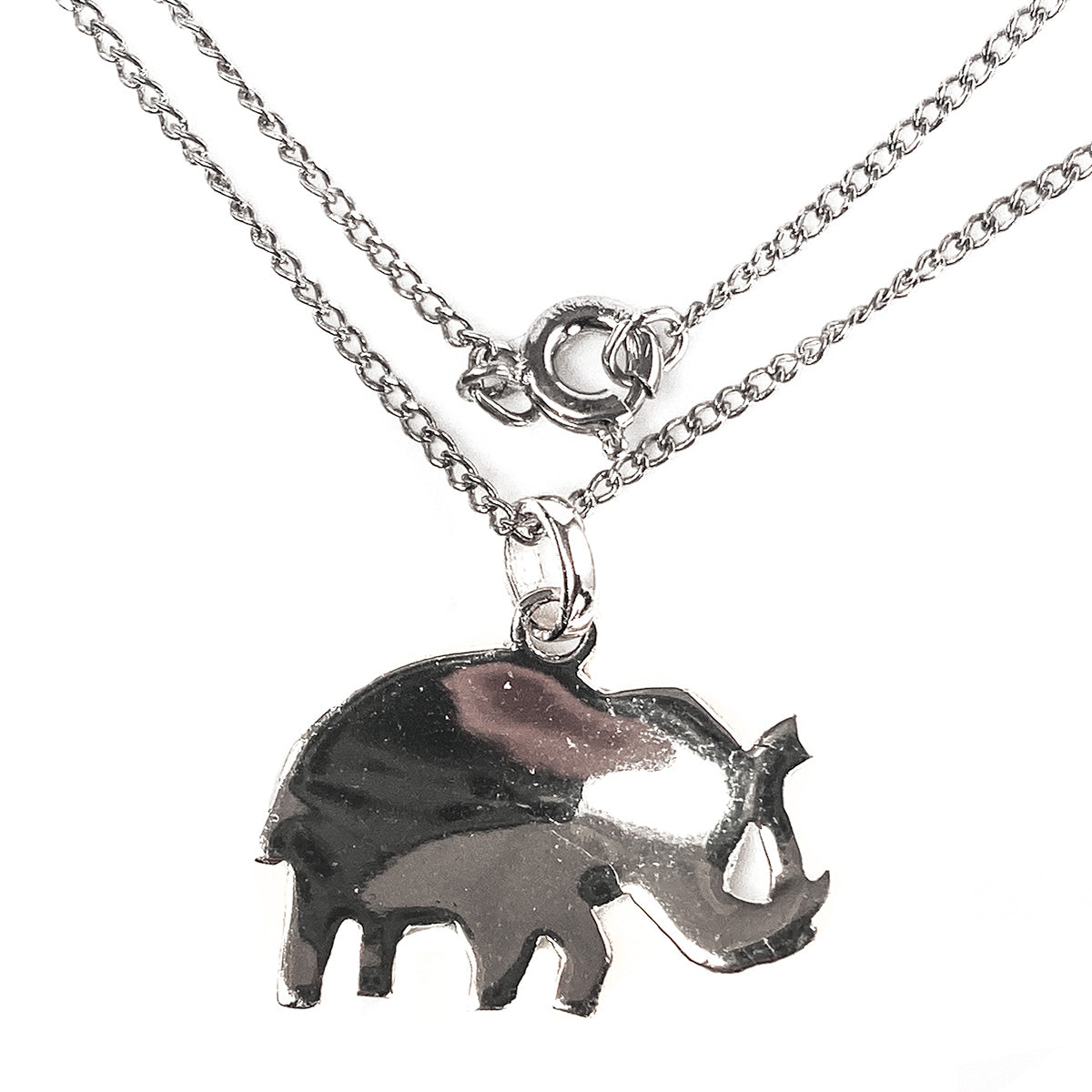 Silver Elephant Necklace