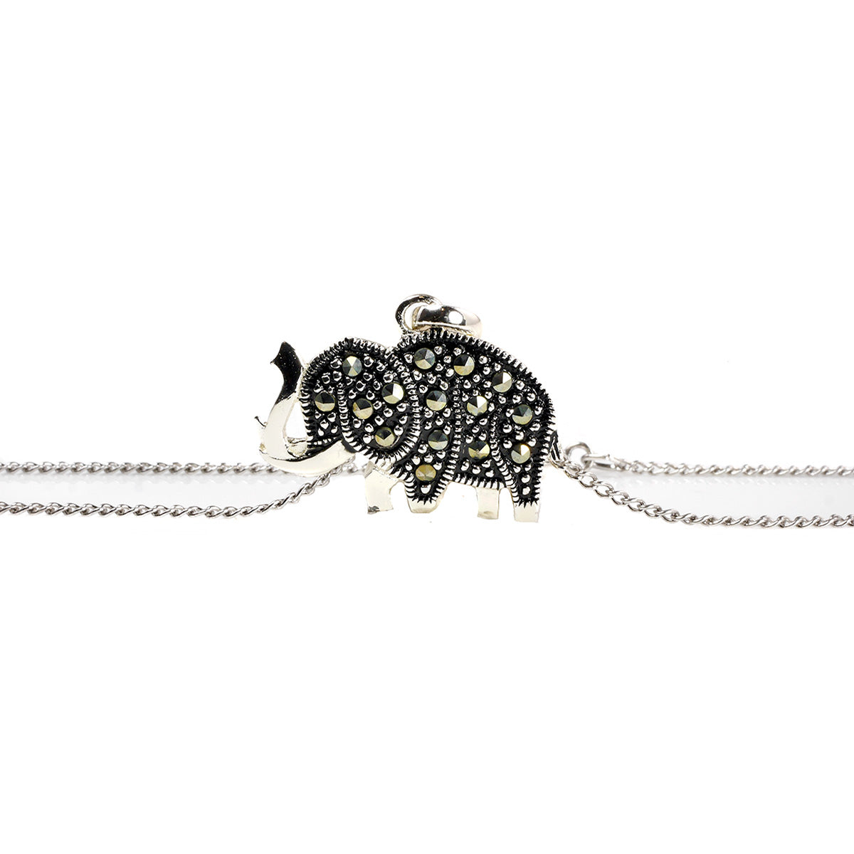 Silver Elephant Necklace