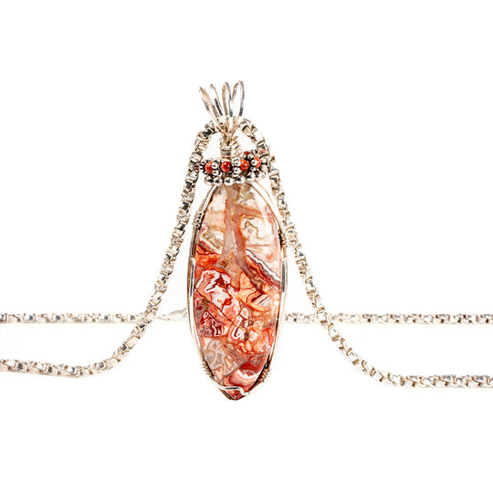 Silver & Agate Necklace
