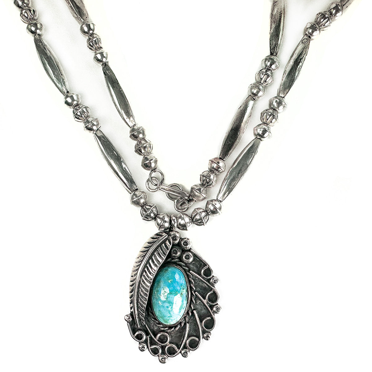 Handmade Silver & Turquoise Necklace
