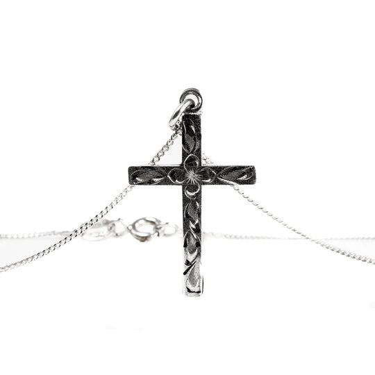 Carl Art Silver Cross Necklace