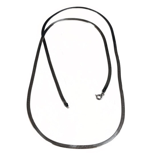 Silver Herringbone Necklace