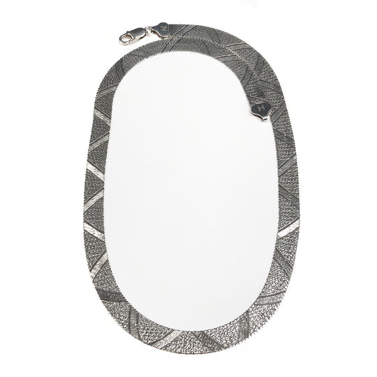 Silver Herringbone Necklace