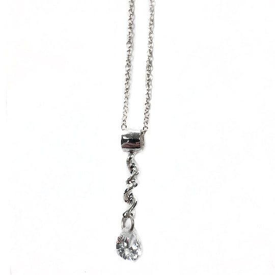 Silver & Crystal Necklace