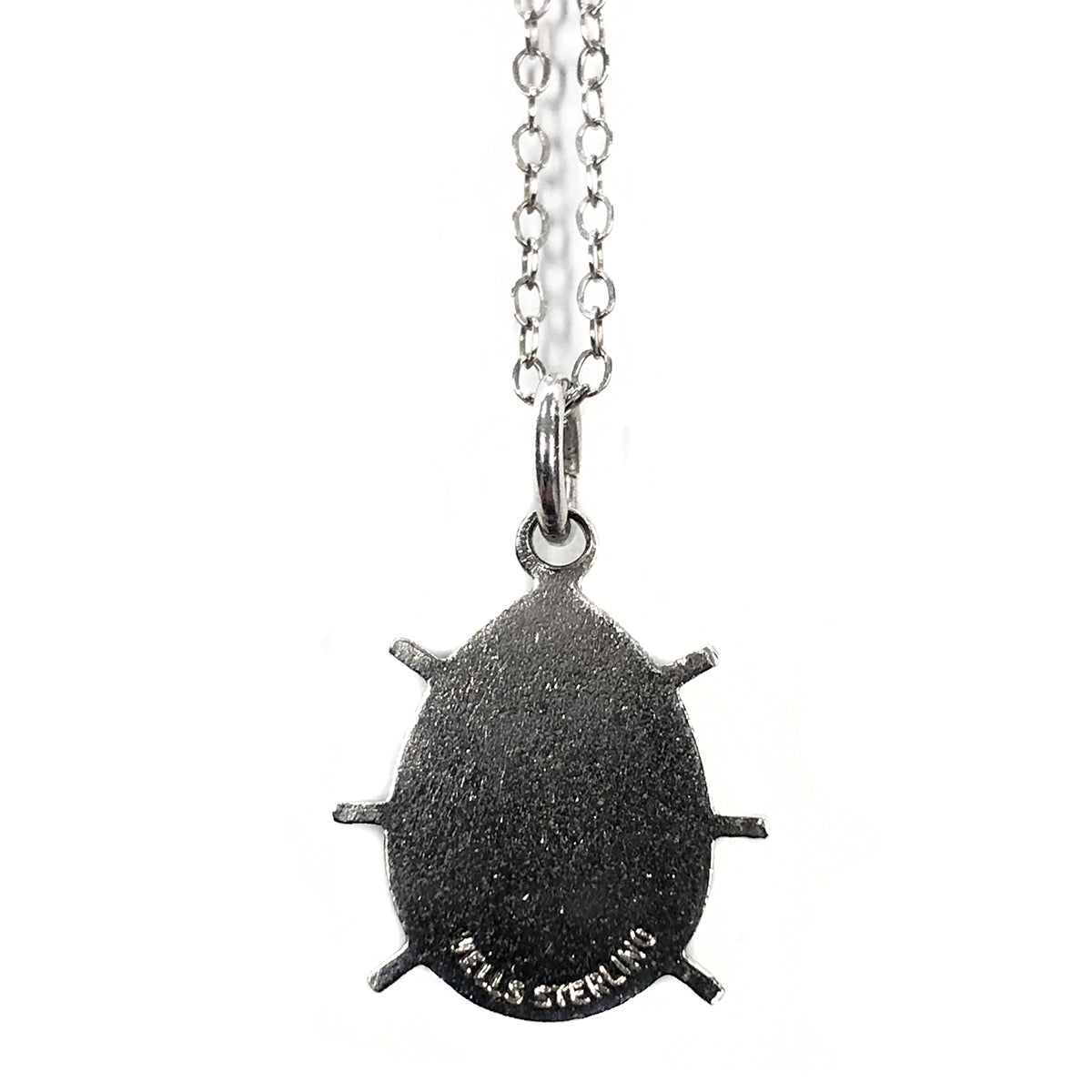 Silver Ladybug Necklace