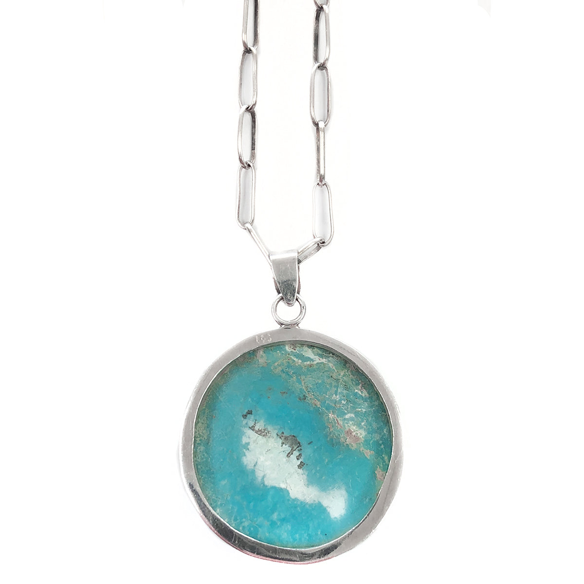 Native American Silver & Turquoise Necklace