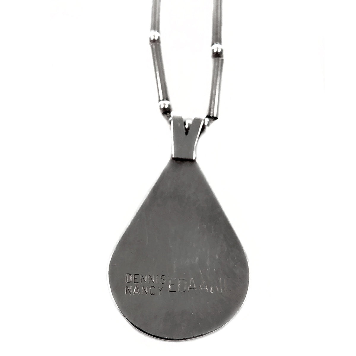 Dennis & Nancy Edaakie Silver Hummingbird Bird Necklace