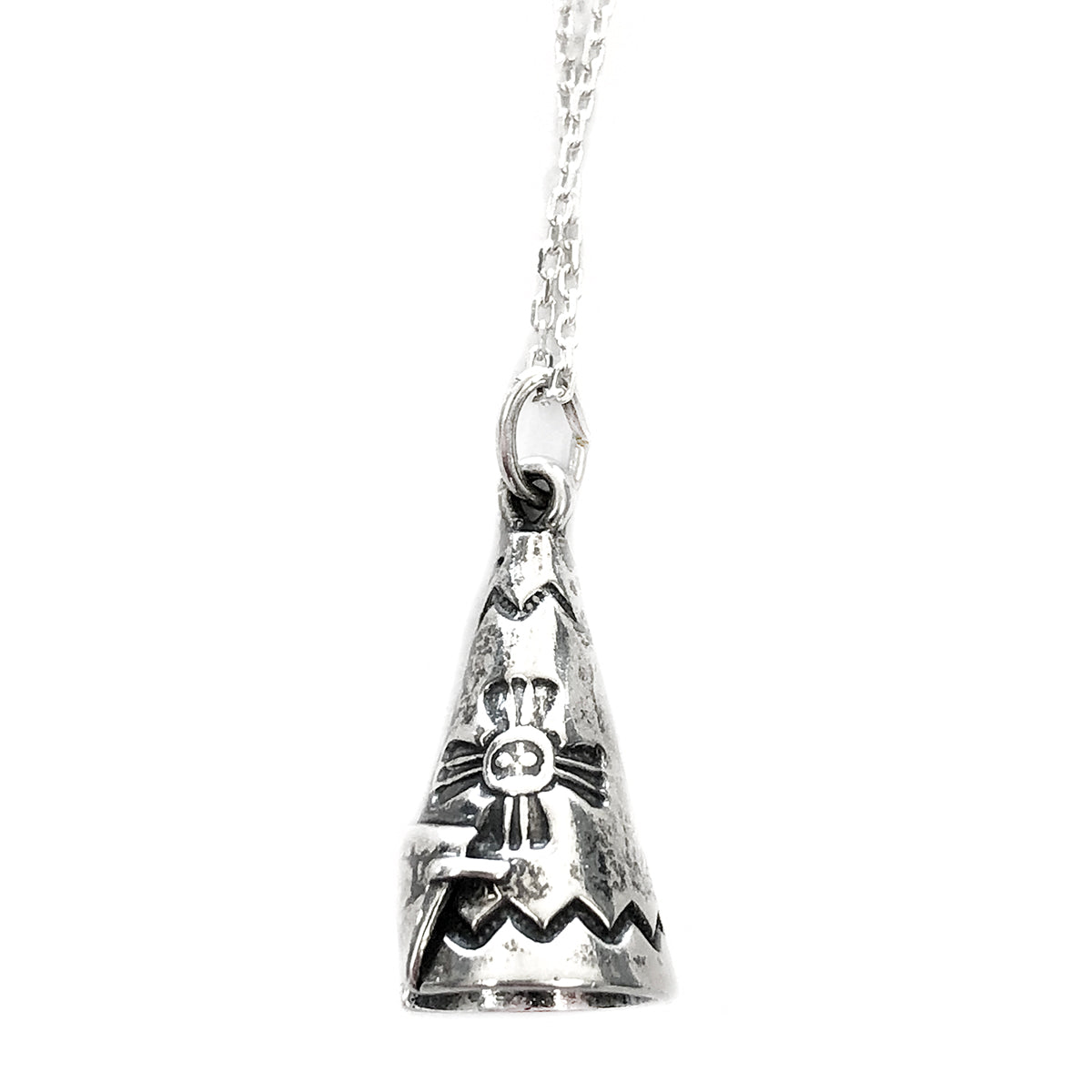 Silver Teepee Necklace