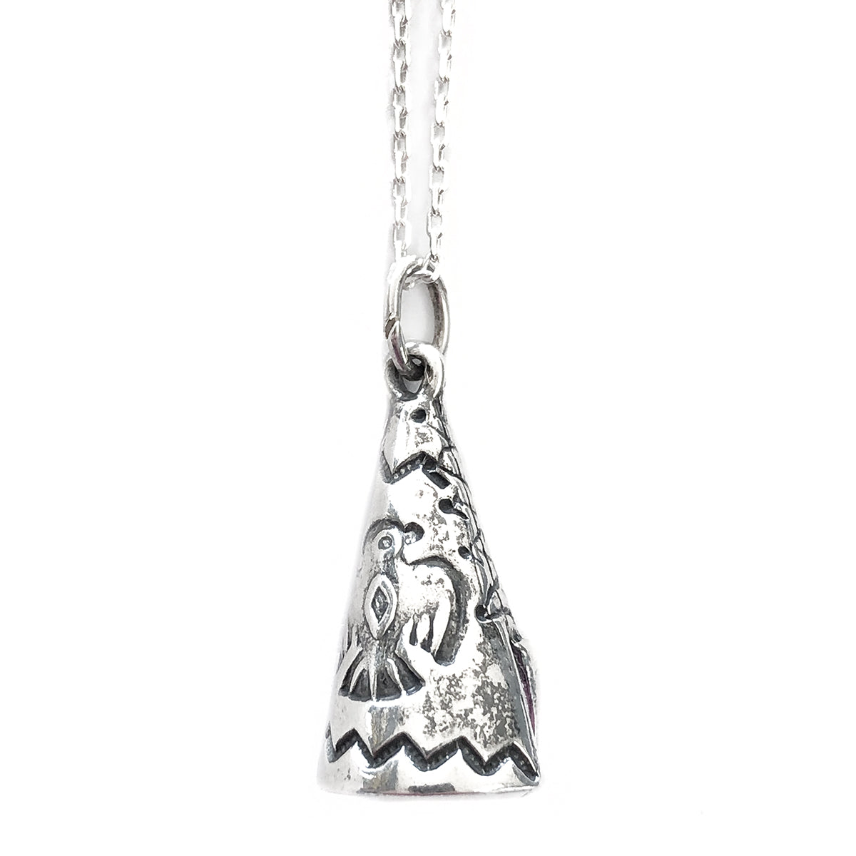 Silver Teepee Necklace
