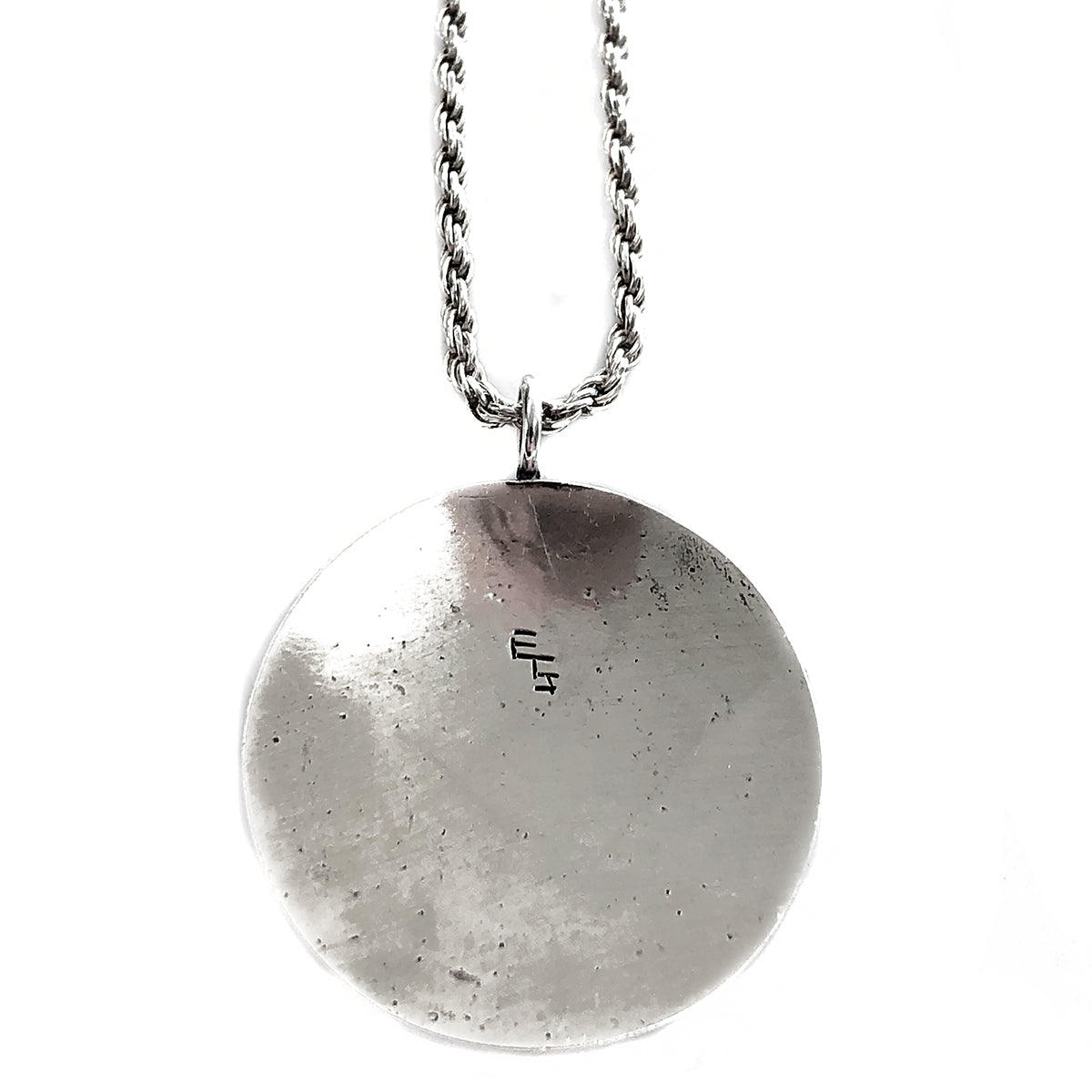 Silver Man in the Maze Necklace