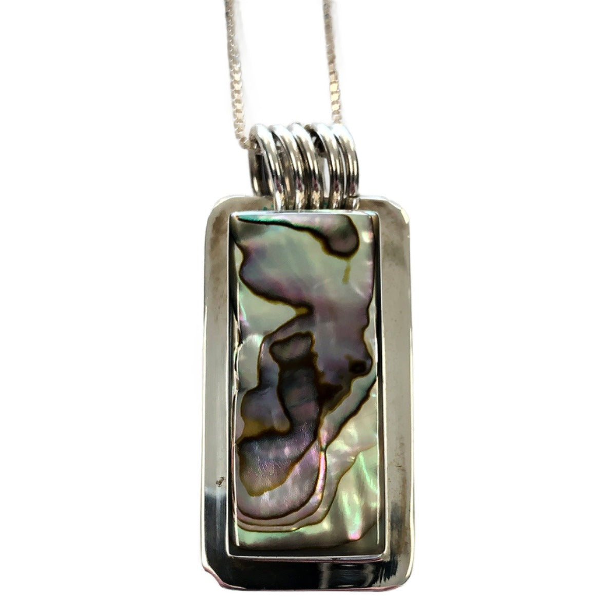 Silver &amp; Abalone Necklace