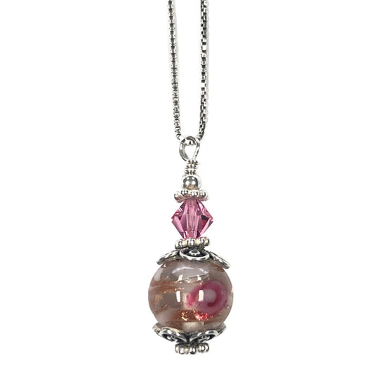 Silver & Glass Necklace