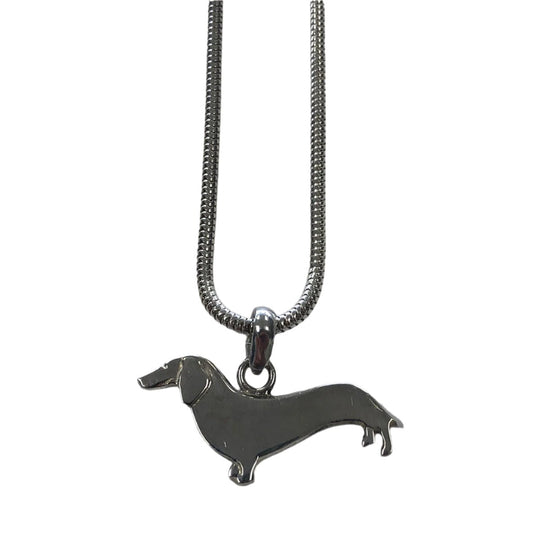 Silver Dachshund Necklace